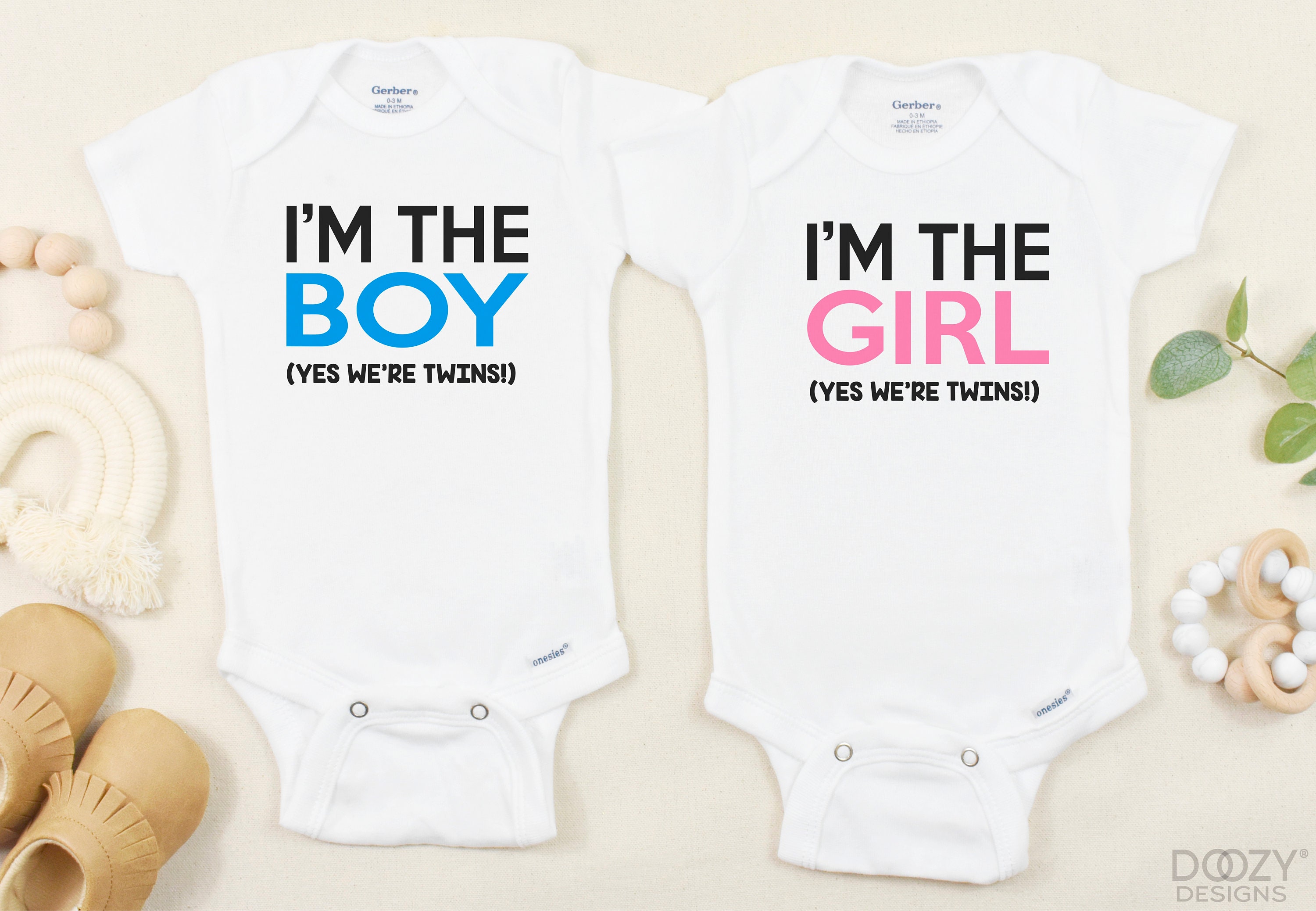 Twin Onesies Boy And Girl Twin Baby Shower Gift Funny Boy Etsy Twin Onesies Boy And Girl Twin Baby Shower Gift Funny Boy Etsy