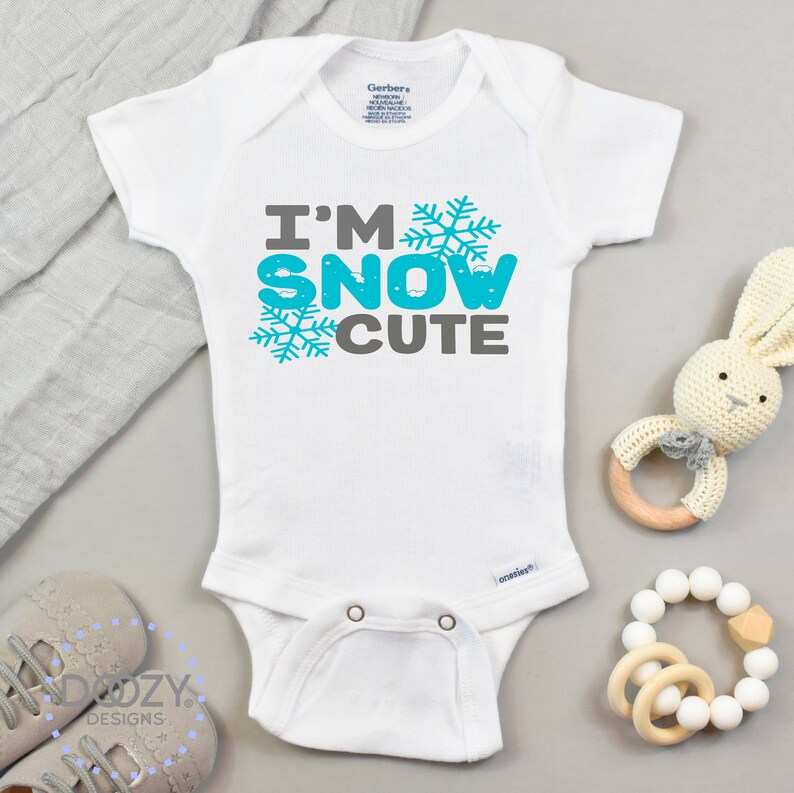 Cute Baby Onesie ® Unisex Baby Clothes Winter Baby Shower Etsy