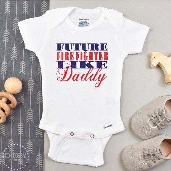 Future Firefighter Like My Dad Kids T-Shirt Gift Future Firefighter Like My Dad Kids T-Shirt Gift