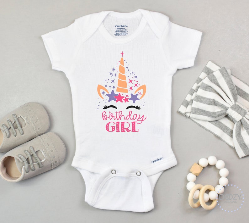 unicorn birthday onesie