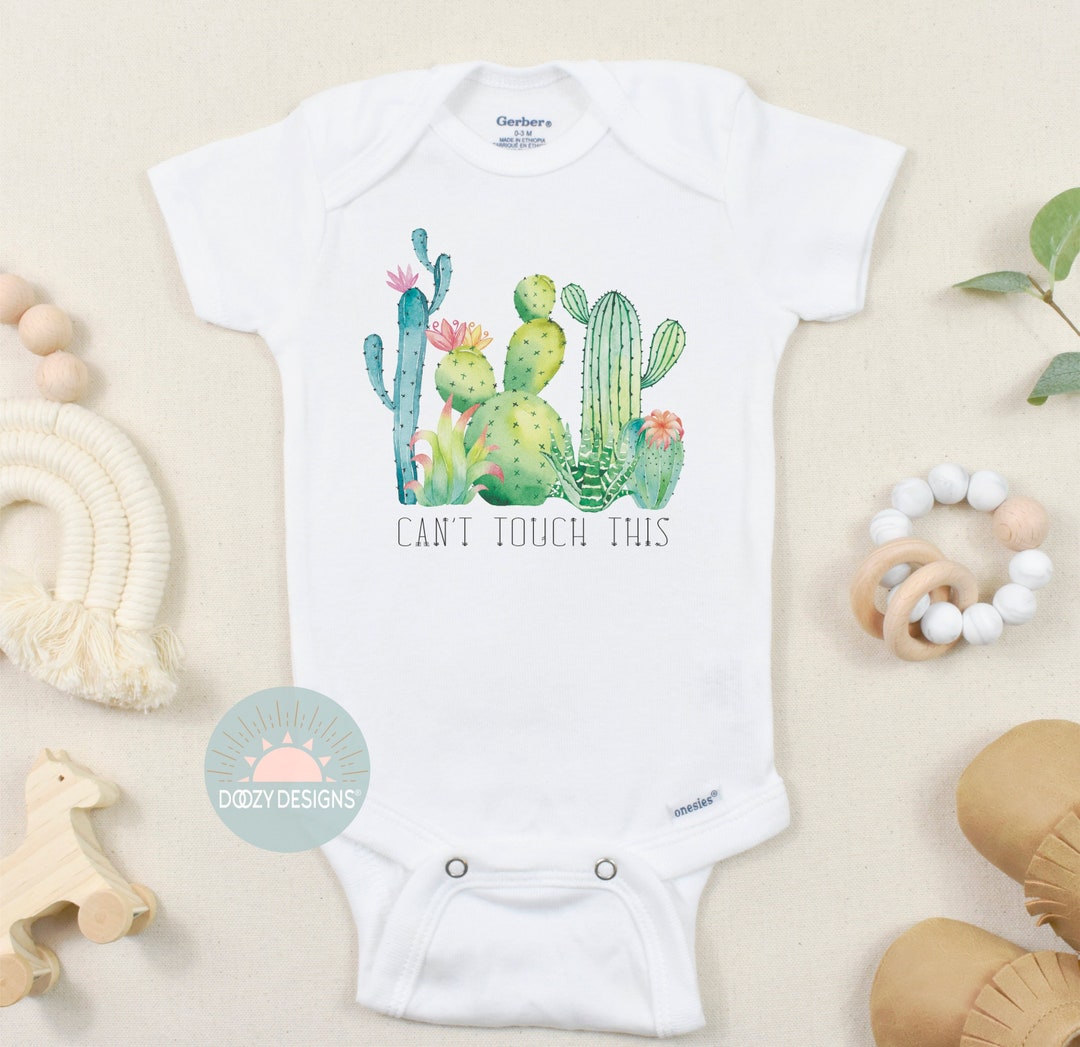 Cactus Onesie ® Can't Touch This Funny Plant Succulent Etsy