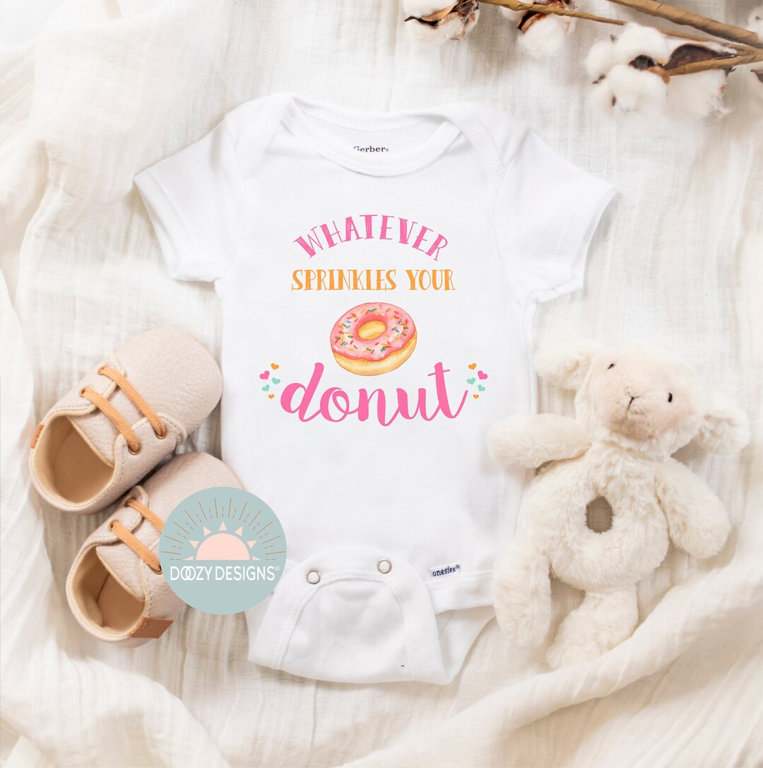 Donut Onesie ® Funny Baby Girl Clothes Funny Baby Onesies Etsy