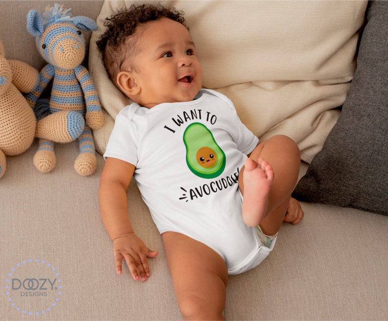 Avocado Baby Onesie ® Bodysuit Avocado Shirt for Kids Cute Etsy