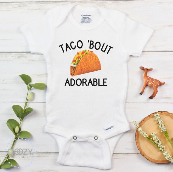 Taco Onesie ® Mexican Baby Onesie Funny Baby Clothes Fiesta | Etsy