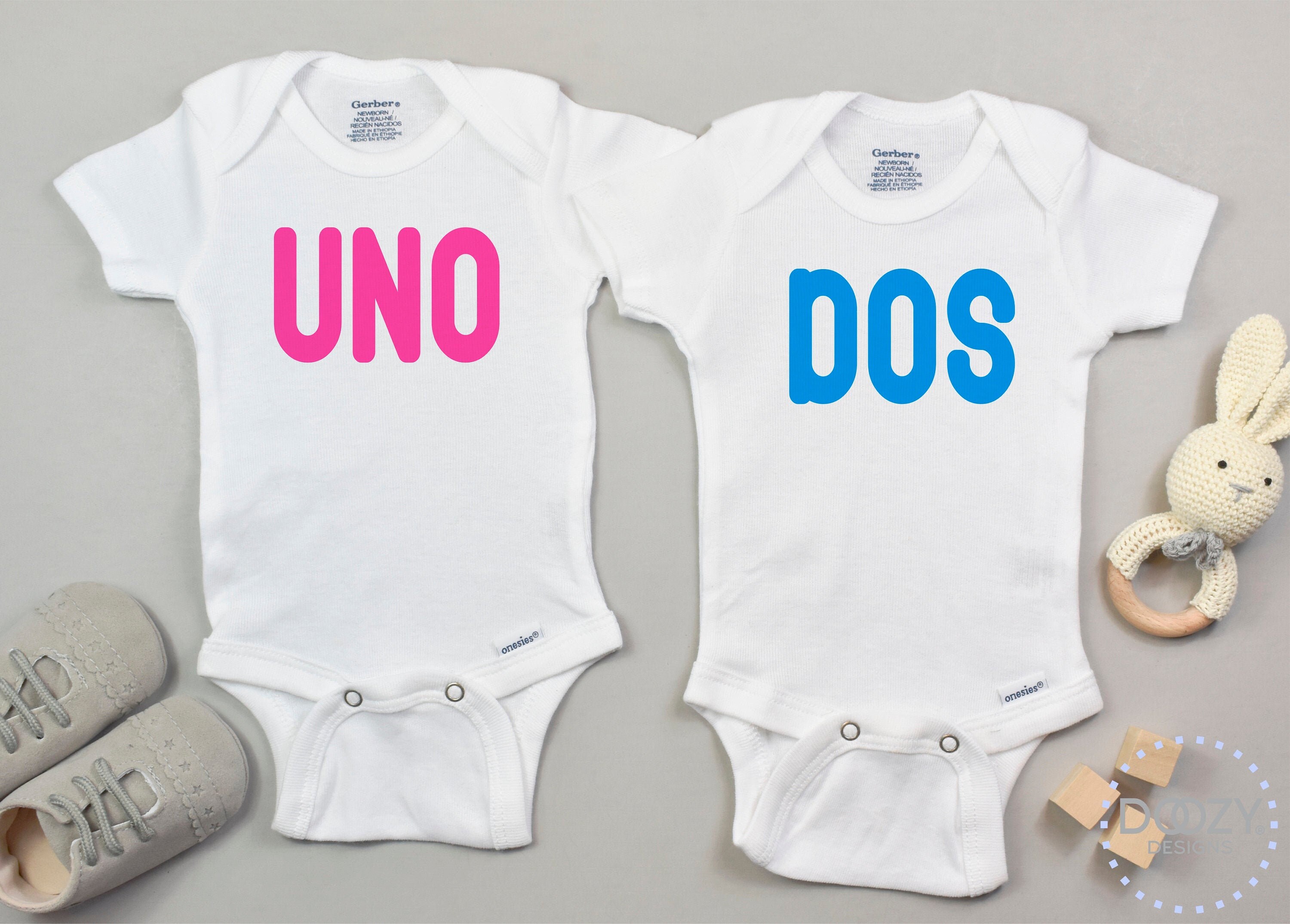 Funny Twin Onesies ® Spanish Baby Clothes Newborn Twin Etsy