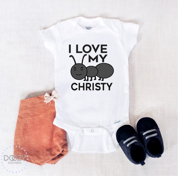 Maman dit non tante Personnalisé Baby Grow Vest Custom Drôle Cadeau Mignon