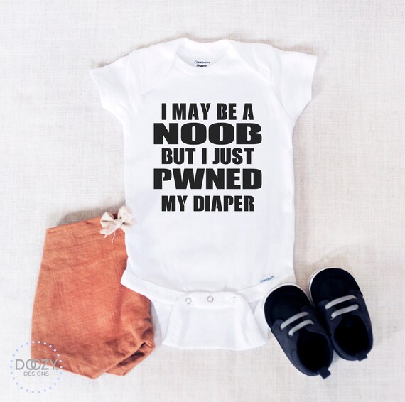 Video Game Baby Onesie Gamer Baby Clothes Funny Baby Etsy - roblox noob color pallete color palette