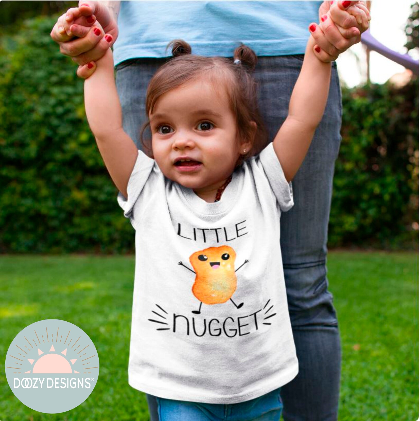 Little Nugget Onesie ® Chicken Nugget Baby Shirt Funny Baby Etsy