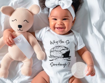 Funny Sourdough Bread Baby Bodysuit - Baking Humor Gift