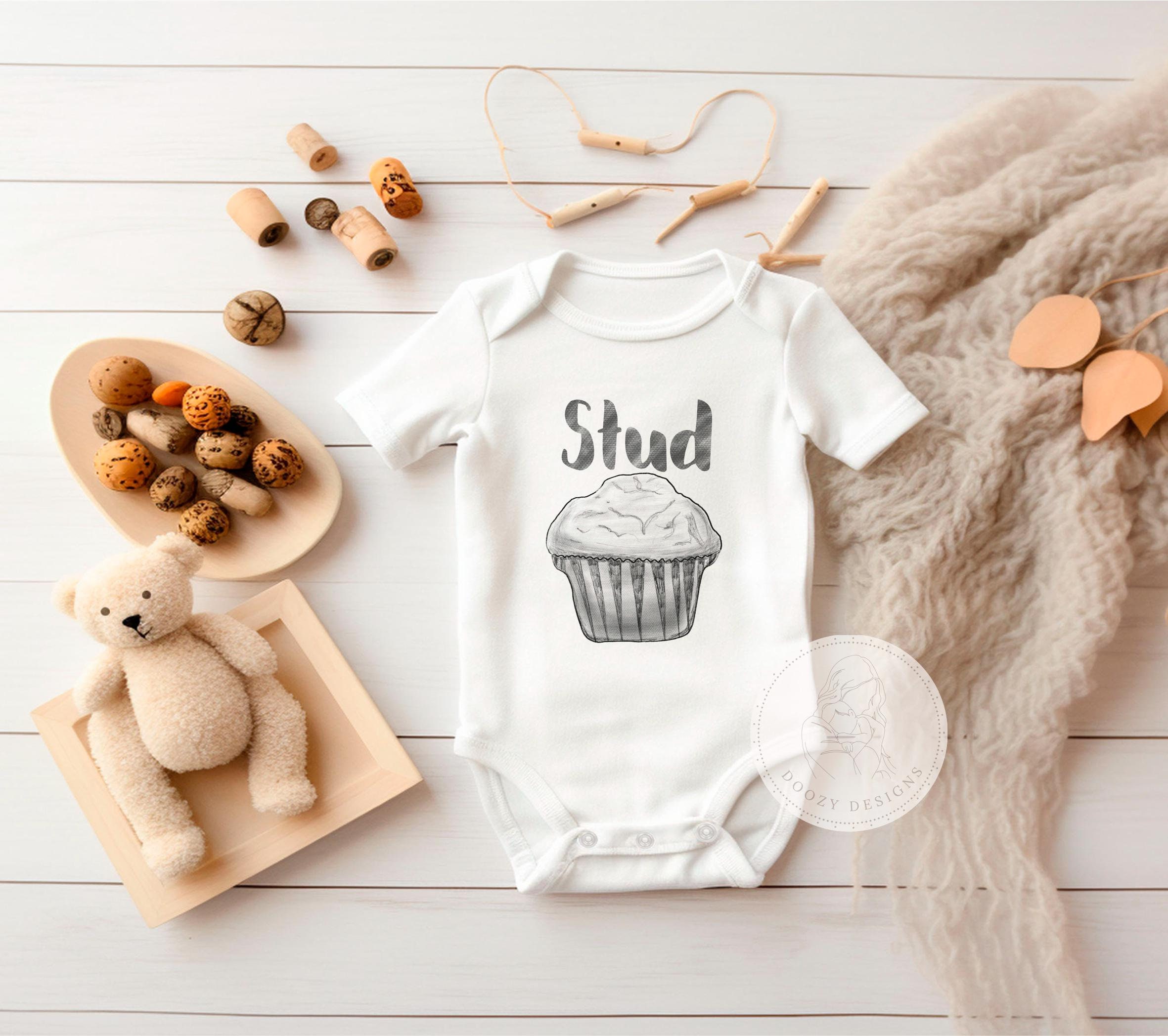 Stud Muffin Shirt Baby Boy, Stud Muffin Bodysuit, Funny Baby Boy Gifts, Food Baby Clothes, Newborn Boy Outfit, Toddler Boy Clothes