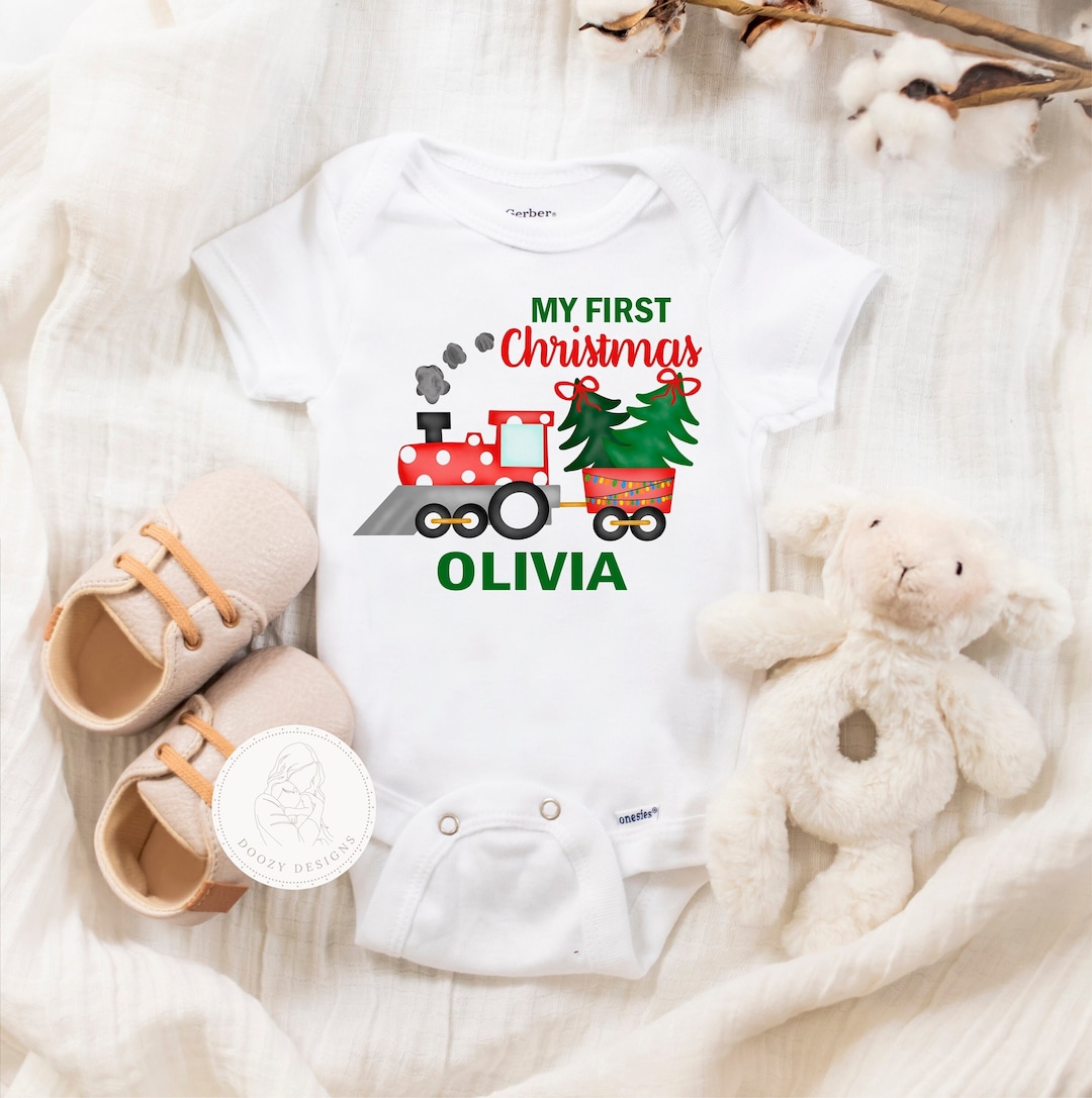 My first christmas onesie girl