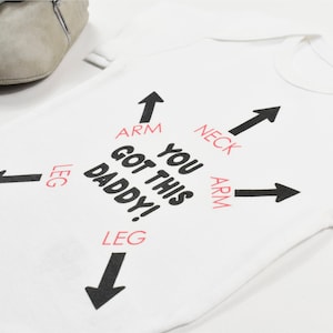 You Got This Daddy Onesie ®, Present till ny pappa, Roliga babykläder, Unisex babyshowerpresent, Pappapresenter, Fars dag-present bild 2