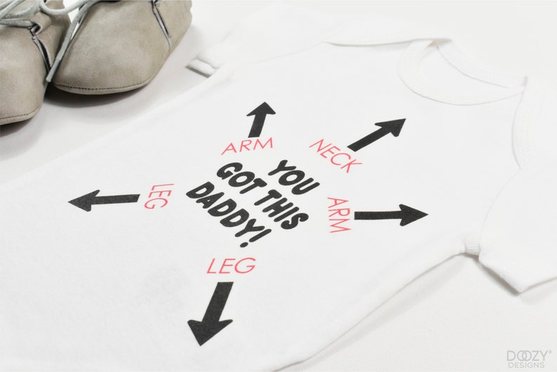 You Got This Daddy Onesie ®, Present till ny pappa, Roliga babykläder, Unisex babyshowerpresent, Pappapresenter, Fars dag-present bild 2
