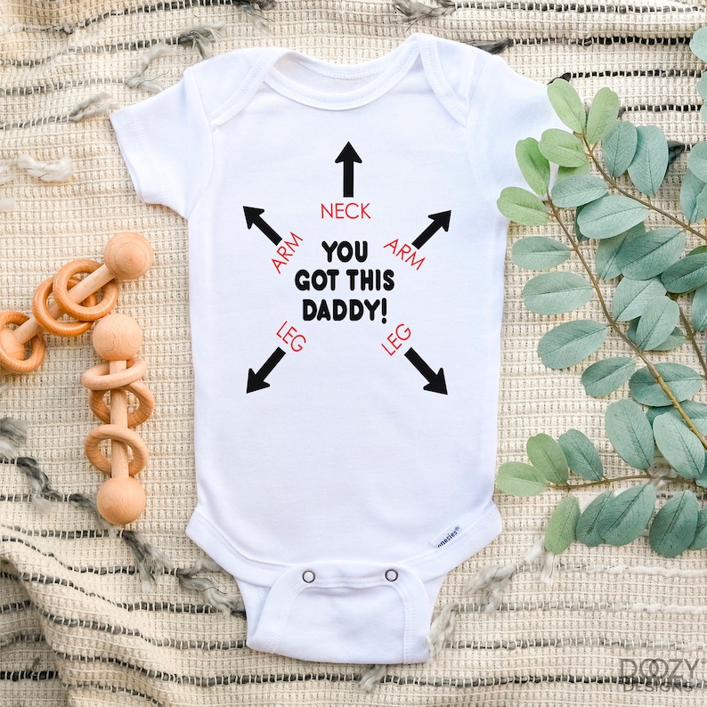 You Got This Daddy Onesie ®, Present till ny pappa, Roliga babykläder, Unisex babyshowerpresent, Pappapresenter, Fars dag-present bild 1