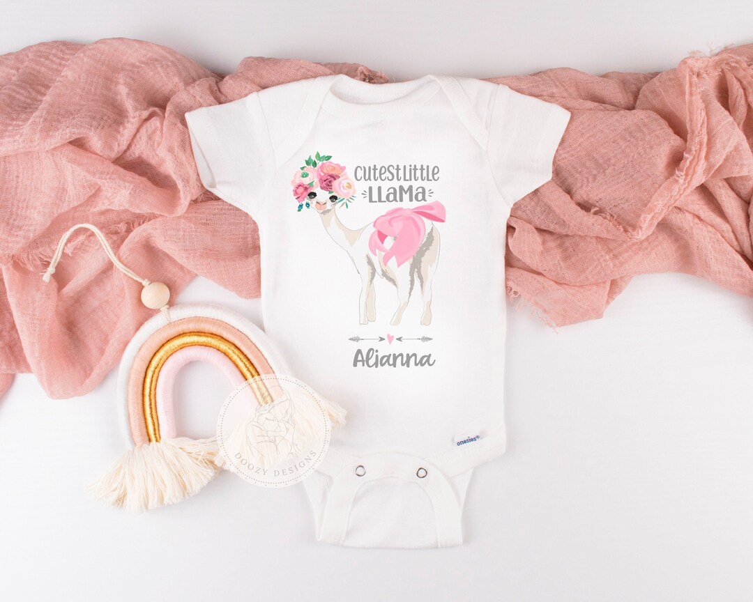 Llama Onesie ® Farm Onesie Hipster Baby Clothes Baby Girl Etsy