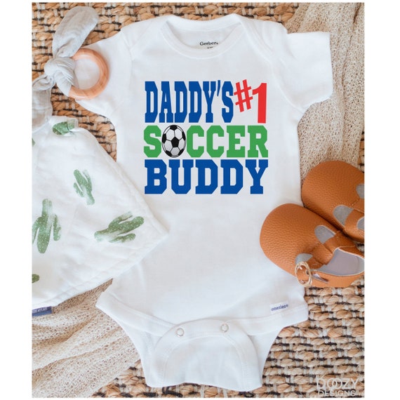 Soccer Onesie Daddy s 1 Soccer Buddy Ropa de bebe de futbol Camisa de bebe de papa Ropa deportiva para bebes Regalos de baby shower para nino o nina Etsy Espana