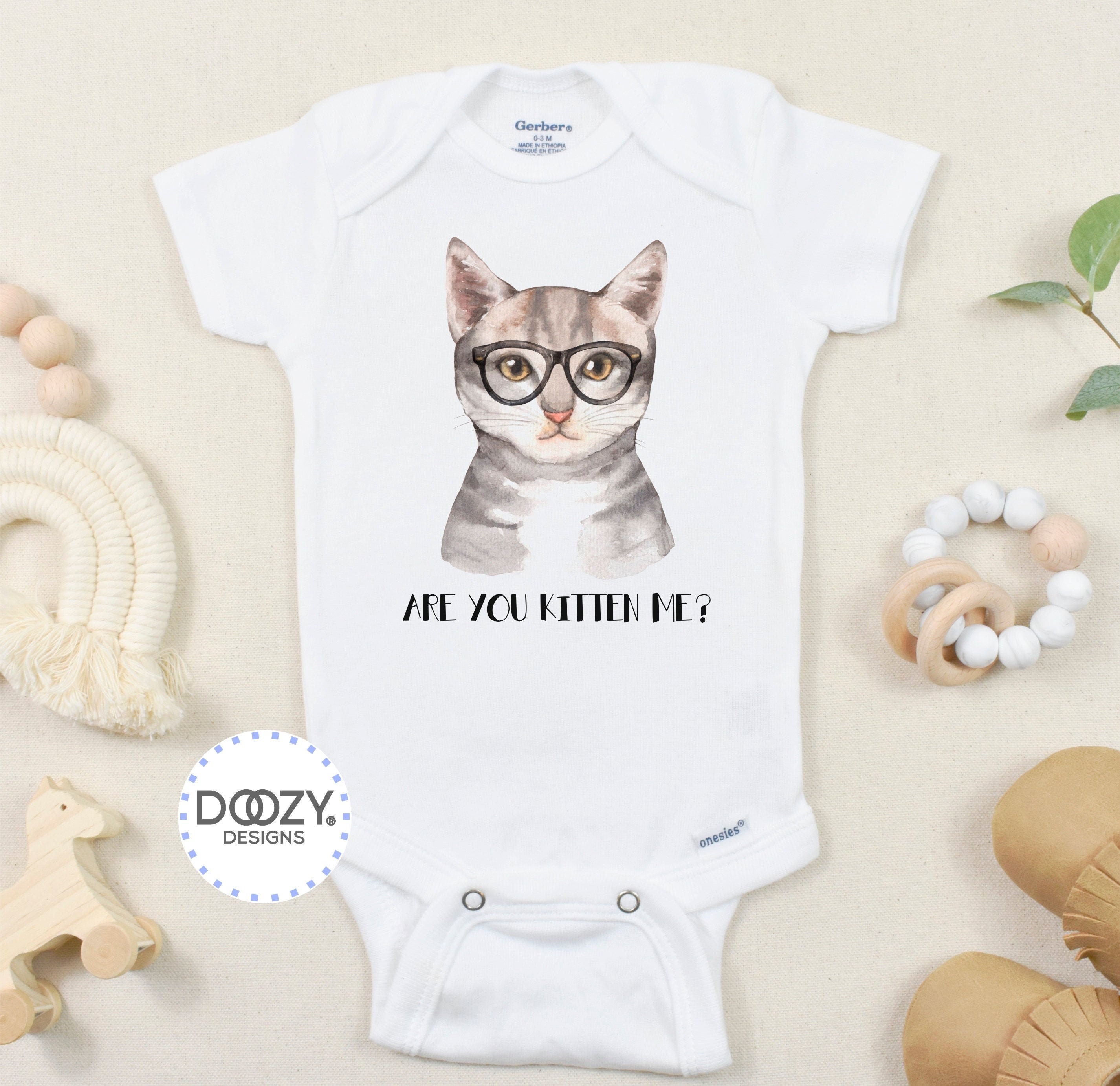 Cat Baby Onesies ® Funny Cat Baby Clothes Unisex Animal Baby Etsy UK