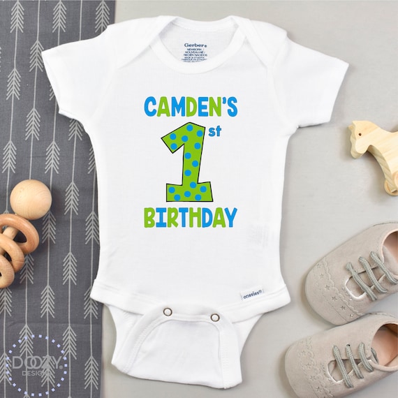 1st birthday onesie boy
