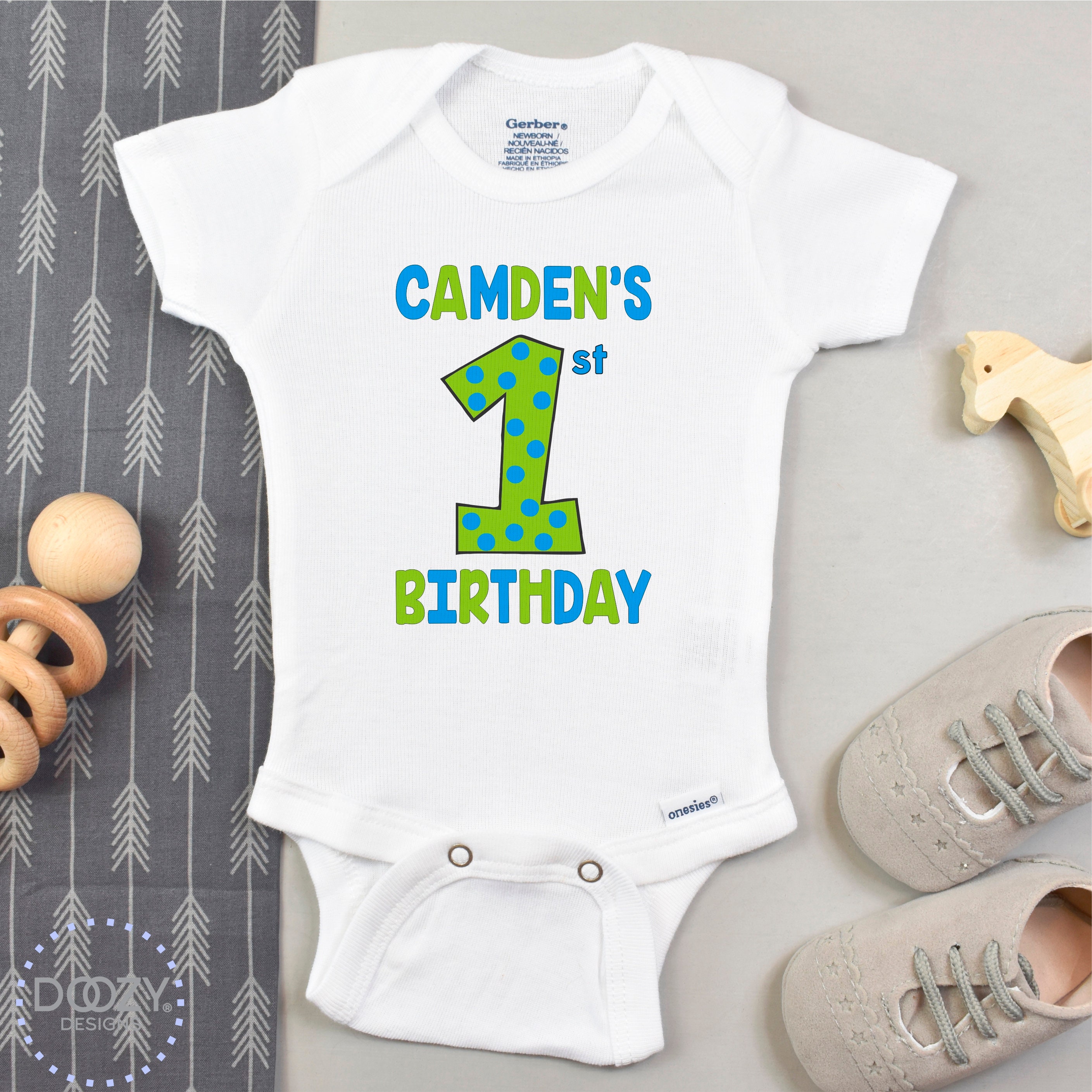 first birthday boy onesie