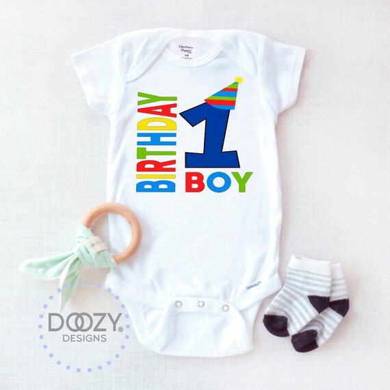 first birthday boy onesie