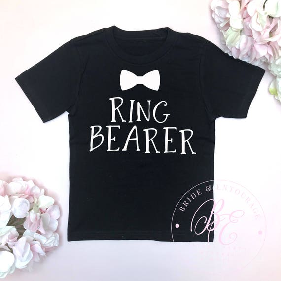 Ring Bearer Tee T-Shirt with name. Ring Security T-shirt. Boys | Etsy