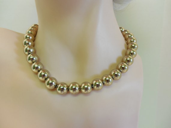 Items similar to Monet Golden Pearls Necklace ~ Romanique Line ~ Circa ...