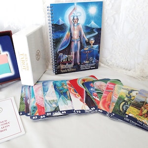 Aura-Soma New Aeon Tarot Deck & Book Set - Bottle back Cards