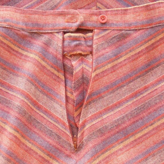 Maxi Skirt, XS, Multicolor, Diagonal Stripes, Bac… - image 5