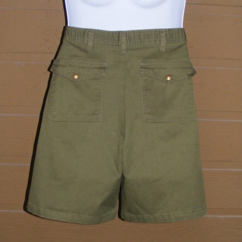 VINTAGE Boy Scouts Shorts 3/26 Bermuda Dark Olive Green 6 | Etsy