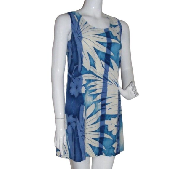 JAMS WORLD Dress, S, Veranda Print, Blue/White, S… - image 3