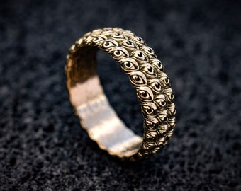 Vision Ring | Gold Eye Ring  | Devil Eye Ring  | Fantasy Gold Ring  | Eye Jewelry  | Shamanic Vision Ring | All Seeing Eye