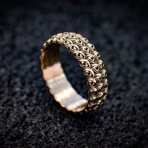 Vision Ring Gold Eye Ring Eyeball Ring Fantasy Gold Ring Eye Jewelry ...