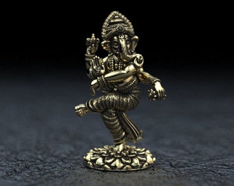 Gold Ganesha Statue | Lord Ganesha Statue  | Solid Gold Hindu Idol  | Gold Goddess Statue