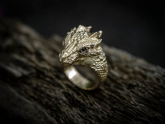 14K Gold Dragon Ring Gold Dragon Jewelry Solid Gold Dragon Dragon