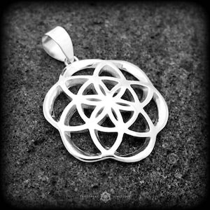 Seed of Life Silver Pendant | Sacred Geometry Jewelry | Mandala Pendant | Seed of Life Necklace | Flower of life Jewelry | Charm Necklace