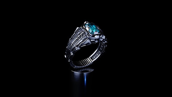Futuristic Statement Ring | Cyberpunk Clothing  | Gothic Ring  | Steampunk Jewelry  | Post Apocalyptic Jewelry  | Futuristic Clothing
