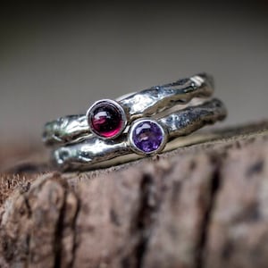 Sterling Silver | Ring Set, Stacking Ring, Twig Engagement Ring, Elven Ring, Nature Inspired, Wedding Ring, Branch Tree Ring, Statement Ring