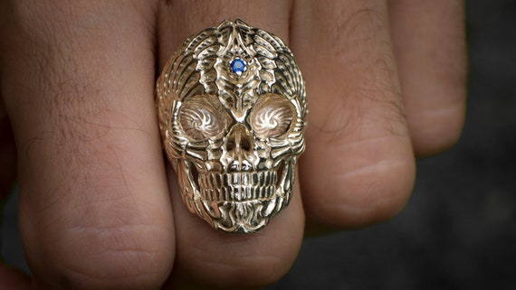 Mens sugar clearance skull ring