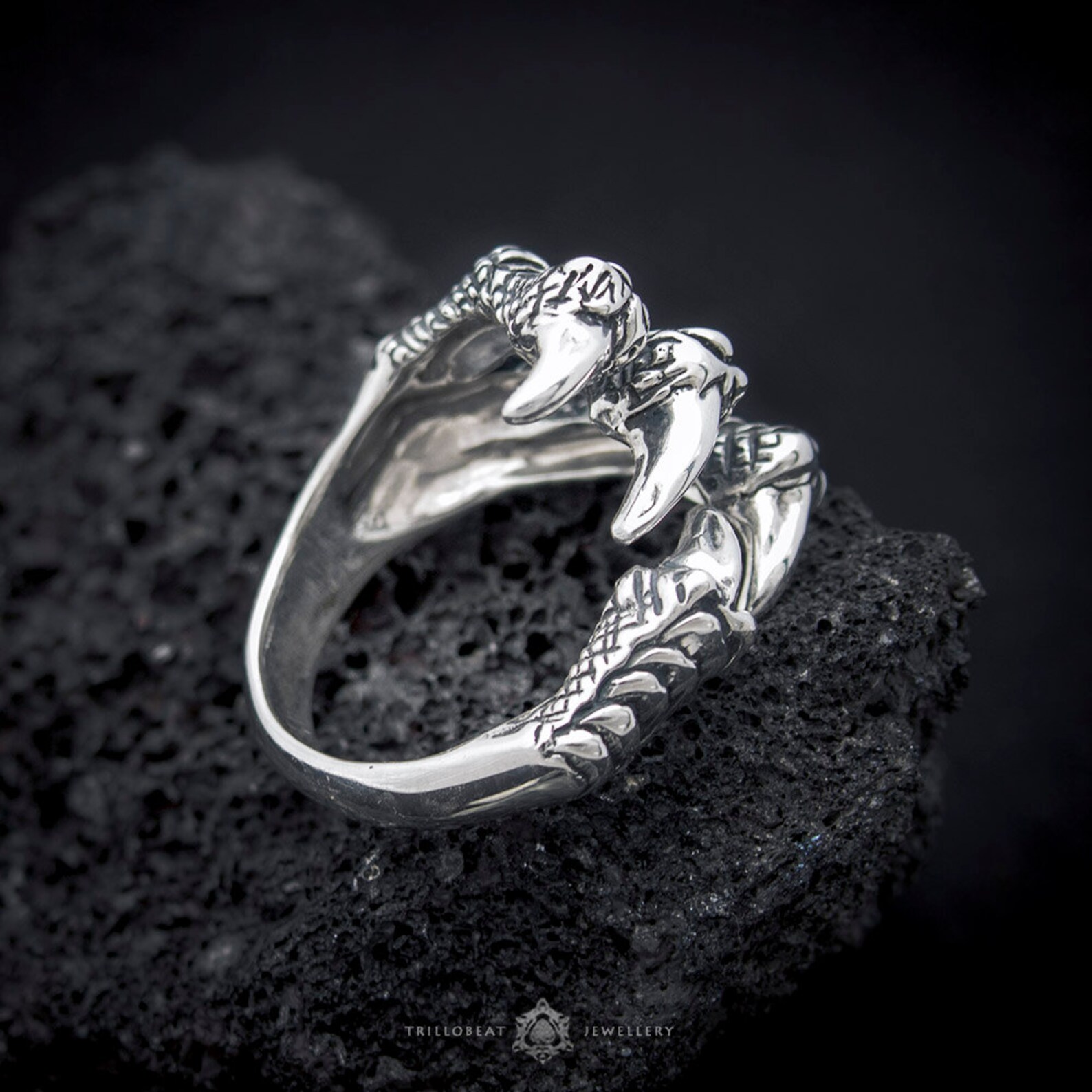Dragon Claw Ring Claw Ring Dragon Claws Adjustable Ring Etsy