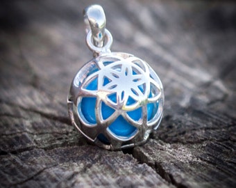 Flower Of Life Sacred Geometry Pendant 'Crystal Ball' | Sacred Geometry, Yoga Jewelry, Chakra Pendant, Harmony Ball, Pregnancy Gift, Bola