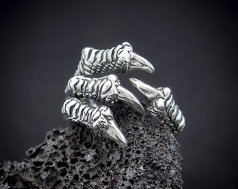 Dragon Claw Ring | Claw Ring  | Dragon Claws  | Adjustable Ring  | Mother of Dragons  | Cool Mens Rings