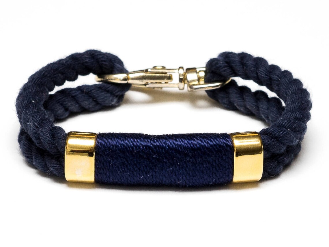 Nautical Rope Bracelet / Navy Rope Bracelet / Navy Blue Rope Etsy