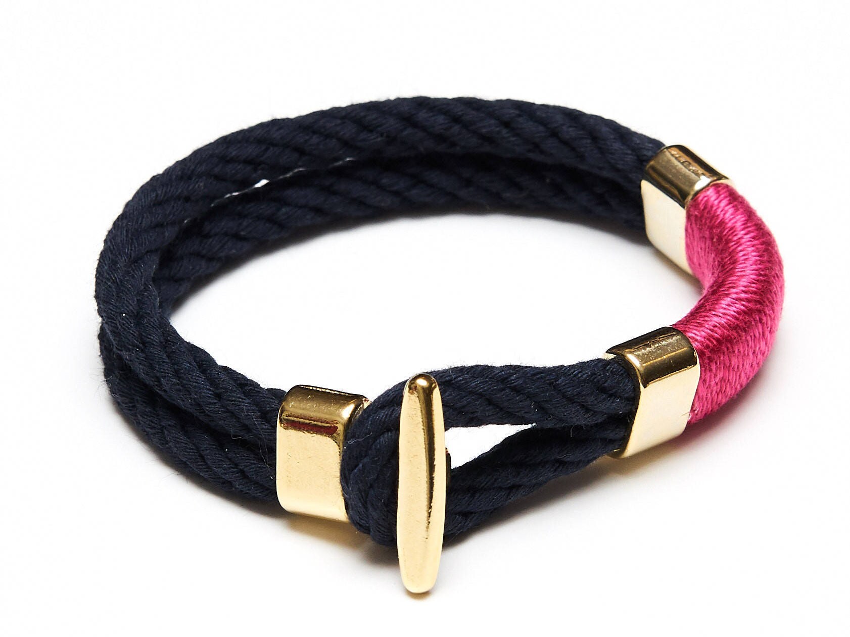 Nautical Rope Bracelet / Nautical Jewelry / Navy Blue Rope Bracelet ...