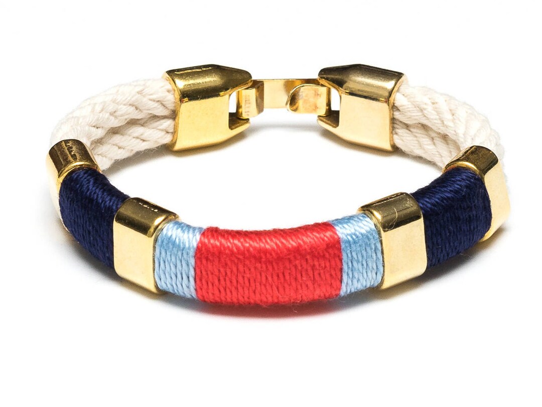 Nautical Rope Bracelet / Nautical Jewelry / Navy Blue Rope Bracelet