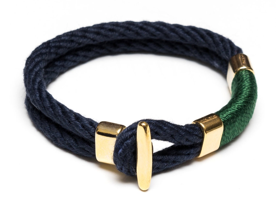Nautical Rope Bracelet / Nautical Jewelry / Navy Blue Rope Etsy