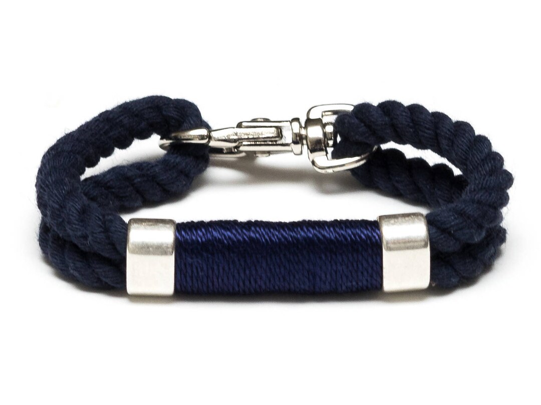 Nautical Rope Bracelet / Navy Rope Bracelet / Navy Blue Rope Etsy UK