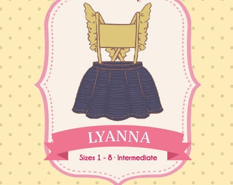 Girls Toddlers Pdf Pinny Pattern - Vintage, Ruffle, Retro Pinafore - sz 1-8