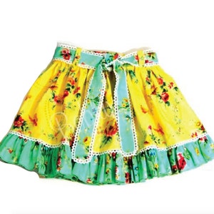 Girls, Toddlers, Skirt Pdf Pattern, Summer Skirt, Belt, Belt Loops, Ruffle Hem, Twirl Skirt, Sz 1 8 image 3