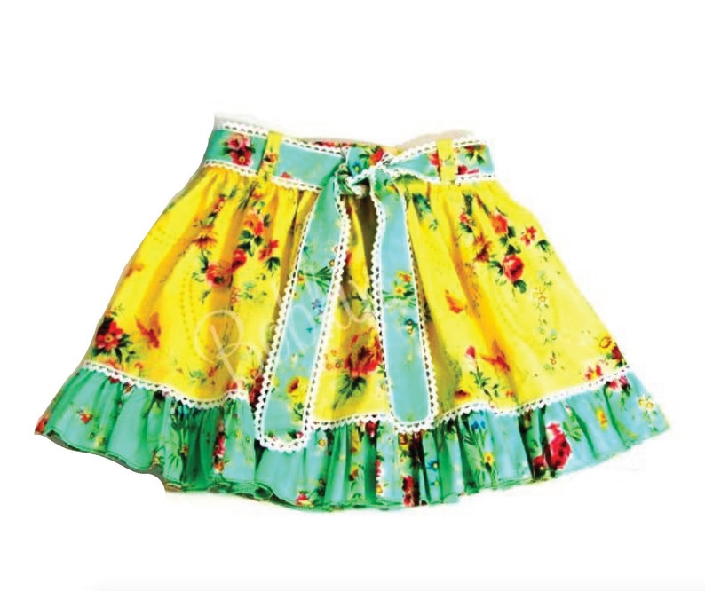 Girls, Toddlers, Skirt Pdf Pattern, Summer Skirt, Belt, Belt Loops, Ruffle Hem, Twirl Skirt, Sz 1 8 image 3