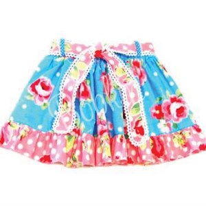 Girls, Toddlers, Skirt Pdf Pattern, Summer Skirt, Belt, Belt Loops, Ruffle Hem, Twirl Skirt, Sz 1 8 image 4